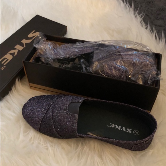Syke Shoes - Dark grey/ silver Espadrille flats Syke Shoes - Dark grey/ silver Espadrille flats